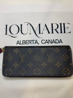 Louis Vuitton LV Clemence Wallet - Monogram Zip Around Wallet - Fuschia